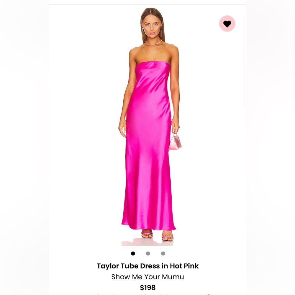 Show me your mumu maxi pink dress worn once and dry cleaned